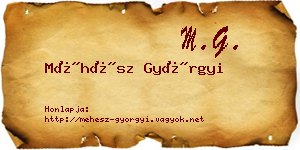 Méhész Györgyi névjegykártya